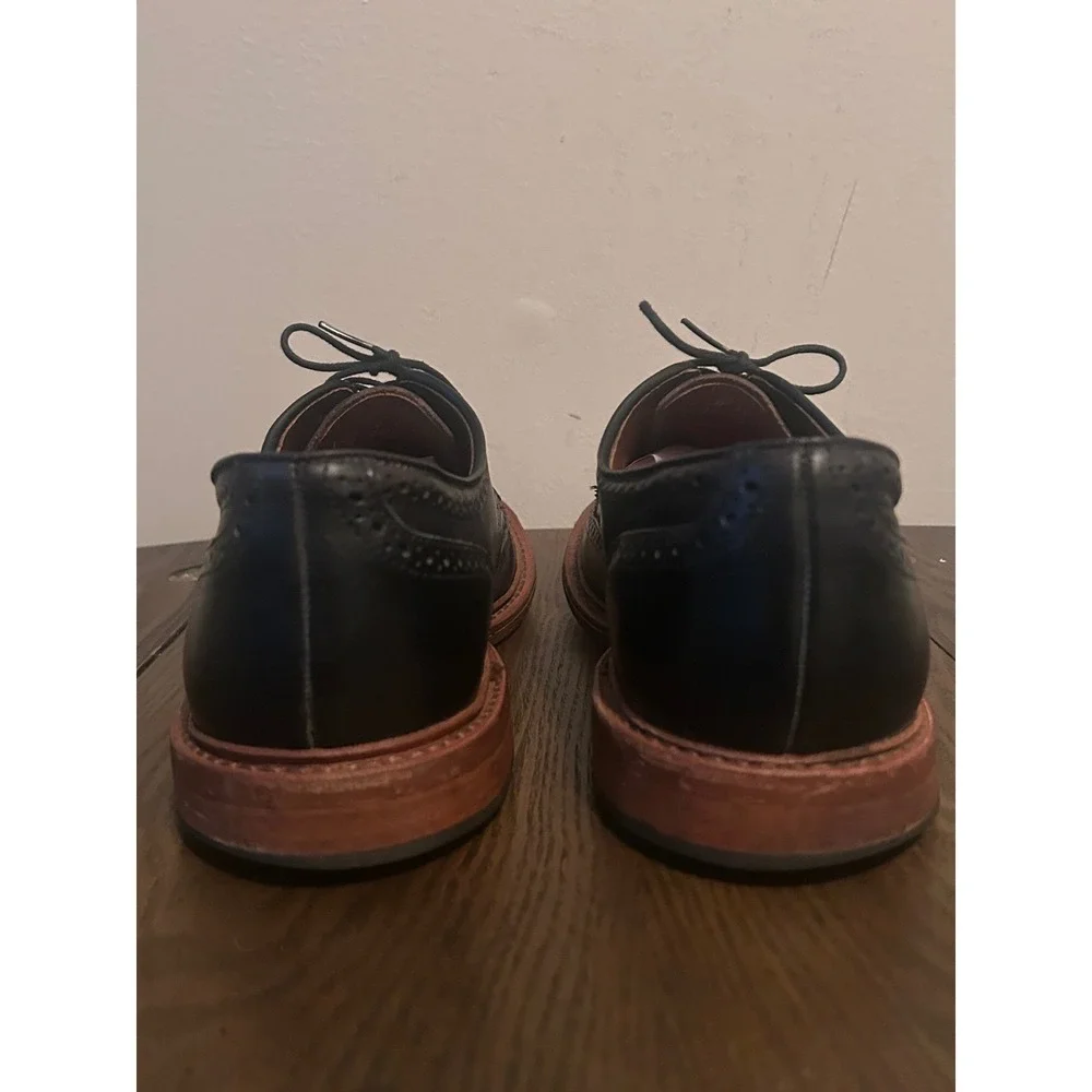 Allen Edmonds Alumnus Men's Black‎ Leather Wingtip Oxford Dress shoes Size 10.5D